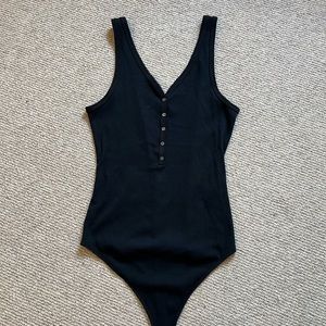 A&F Ribbed Henley Bodysuit
